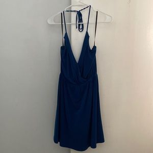 BCBG Generation Blue Halter Dress